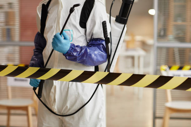 Professional Biohazard technician working in Runge, TX
